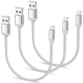 1ft iPhone Charging Cable Short, 3 Pack USB A to Lightning Cord Fast Charging Compatible with Apple iPhone 14 13 12 11 Pro Max Xs X 8 7 Plus SE, iPad Air/Mini, 12 inch Lightning Cable