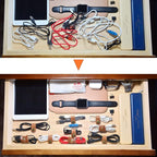 CAILLU Stocking Stuffers for men 10 Pack Cord Organizer,Cord Holder,Cable Clips Leather,Cable Organizer USB Holder,Wire Organizer,Cord Keeper,Ties Mens Cord Organizer Stocking Stuffers