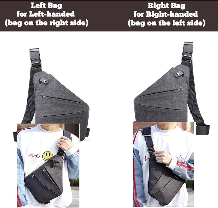 Anti Theft Travel Bag,Anti Theft Crossbody Bag, Sling Bag Travel Crossbody Bag for Women Men