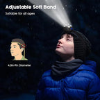 Rechargeable Headlamp,2 Pack 2500 Lumen Bright 5 Led Headlamp,14 Modes Adjustable Motion Sensor Headlight with Red Light for Adults& Kids,USB C Waterproof Head Flashlight for Outdoor Hiking