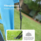 Pop Up Camping Tent, 4-6 Person, Dark Green, Waterproof Dome Tent with Rainfly, 84 x 36 x 48 inches, 10 Minute Setup (Beach Tent)