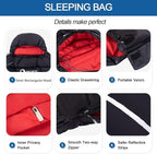 Down Sleeping Bag for Adults, 600 Fill Power, Ultralight & Compact with Compression Sack for Backpacking, Camping, Hiking