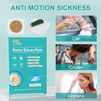 30ct Motion Sickness Patches Non Drowsy – Sea Sickness Patches for Cruise, Car, Airplane, and Other Travel – Waterproof Patch Hidden Behind Ear – Effect Lasts 72 Hours