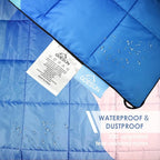 Lightweight Camping Blankets Outdoor Down Alternative Puffy Printed Camping Blanket Waterproof Large Silk Cotton Blanket Packable Warm for Trave Picnic Hiking Camping Cold Weather 78" x 55"