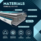 InnoExpo 11' Inflatable Stand Up Paddle Boards with Premium Accessories, Wide Stable SUP Paddle Board Design, Non-Slip Comfort Deck for Youth & Adults