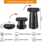 2 Pack Collapsible Stool with Soft Removable Cushion & Waterproof Carry Bag - Lightweight Folding Stool, 485lbs Capacity, Portable for Adults, Camping, Fishing, Hiking, Outdoor, Travel