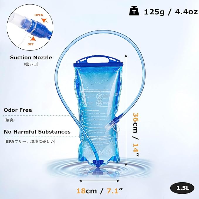 YAPJEB Hydration Vest - 5L Running Water Backpack for Trail, Marathon, Cycling, Hiking - Outdoors Pack