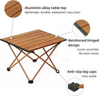 ROCK CLOUD Portable Camping Table Ultralight Aluminum Folding Beach Table Camp for Camping Hiking Backpacking Outdoor Picnic, Small