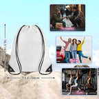 Grneric Drawstring Backpack Bulk 28 PCS Drawstring Bags String Backpack Cinch Bag Sackpack for Men Women Gym (White)