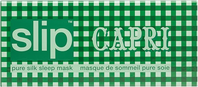 slip Pure Silk Sleep Mask - 100% Pure 22 Momme Mulberry Silk Eye Mask - Comfortable Sleeping Mask with Elastic Band, Capri, Amazon Exclusive