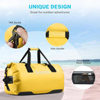 Gonex 40L 60L 80L Extra Large Waterproof Duffle Travel Dry Duffel Bag Heavy Duty Bag with Durable Straps & Handles for Kayaking Paddleboarding Boating Rafting Fishing