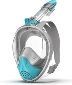 G2RISE Full Face Snorkel Mask Adults Snorkeling Set Gear for Kids with Detachable Camera Mount, Safe Breathing, Anti Fog Anti Leak