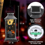 Halloween Decorations Outdoor,Halloween Hanging Decorations,Solar Lantern,Decor for Home Outside Porch Garden Yard Lawn Party Decorations
