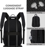 SUPACOOL Casual Laptop Backpack, Lunch bag, Pencil bag, School backpack with USB Port for Men and Women, Bookbag for Boys and Girls, Backpack Set(3PCS Black)