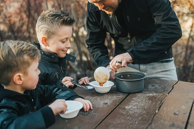 MalloMe Camping Cookware 18pc Mess Kit w/Backpacking Stove – Camping Cooking Set for Backpacking Gear - Camping Pots and Pans Set w/Camping Pot Pan Stove Utensils Camp Kitchen Equipment Accessories