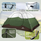 Forceatt Camping Tent 2/3/4 Person, Professional Waterproof & Windproof Lightweight Backpacking Tent Suitable for Outdoor,Hiking,Camping, Mountaineering and Travel