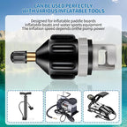 Paddle Board Pump Adapter,High‑Pressure Inflator Nozzle,Premium Inflatable Boat SUP Pump Adapter,Paddle Board Air Pump Adapter,Fits Kayaks,SUPs,Stand Up Paddle Board(Orange & Black)