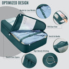 Veken 8 Set Packing Cubes for Travel Essentials, Suitcase Organizer Bags in 4 Sizes, Carry-On Luggage Accessories with Large Laundry & Hanging Toiletry Bag, Must-Have for Airplane, Road Trip & Camping