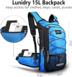 Insulated Hydration Pack Backpack with 3L BPA Free Leak-Proof Water Bladder, Keep Liquids Cool for Up to 5 Hours, Daypack for Hiking, Running, Cycling, Hunting, Climbing