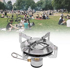 Restokki Camping Stove，Backpacking Stove，Camping Stove Propane，Portable Gas Stove Camping，Camping Grill for Outdoor Backpacking Hiking and Picnic