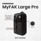 My Medic MYFAK Large Medical Kit (PRO) - Emergency First Aid Survival Essentials & Travel Bag Supplies | Rescue Items For Any Car, Home or Office - Black