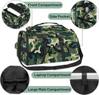 Gym Bag for Men Women with Shoes Compartment Duffle Bag for Travel Hiking Waterproof Backpack Fitness Workout(Camouflage)