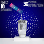 HydroMATE Electrolytes Powder Drink Mix Packets Hydration Accelerator Low Sugar Rapid Party Relief Recovery Vitamin C Plus Caffeine Strawberry 30 Count