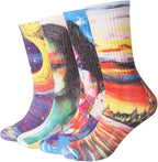 EnerWear 4 Pack Women's Merino Wool Outdoor Hiking Trail Crew Sock