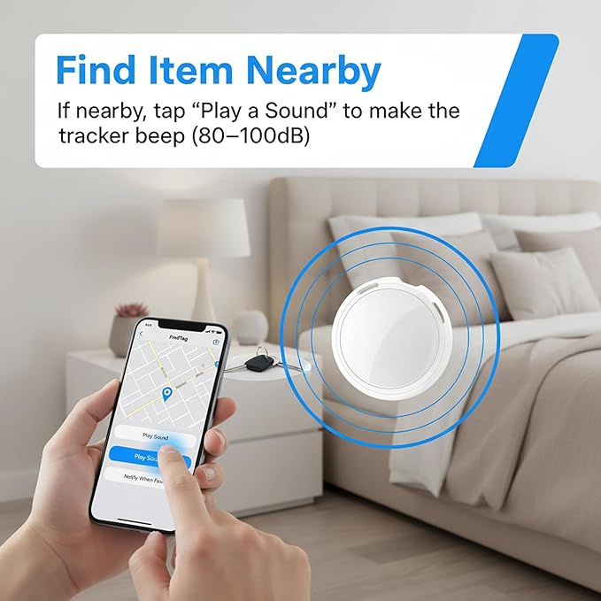 No Subscription GPS Tracker for Vehicles Work with Find My (iOS Only) Magnetic Case Real-Time Location Mini Item Finder Global Coverage Hidden Car Tracking Device SIM Card Required or No Monthly Fee