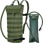 5L Hydration Pack, Water Backpack with 3L Water Bladder, MOLLE System for Outdoor Hiking, Biking, Running