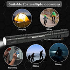 5-Pack Tactical EDC Pen Flashlights, 200LM Mini Pocket-Sized, 3-Mode LED Pen Lights with Belt Clip, Essential Small Flashlights for Outdoor Camping, Emergency Preparedness & DIY Repair