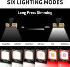 WARSUN Rechargeable LED Camping Lantern Mini Tripod Work Light 6 Modes, 1000 LM High Lumens Portable Magnetic Flashlight, Lightweight Tent Light, for Camping, Repair, Emergency