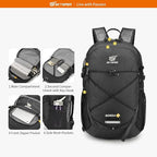 SKYSPER Small Hiking Daypack, 20L Lightweight Travel Backpacks Day Hike Pack with Waist Strap for Women Men