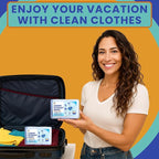 Travel Laundry Detergent Sheets 30 and 20 Pack – Hand Wash or Machine Wash Travel Detergent, Compact Sink Washing Detergent Strips for Clothes on Trips, Hotels & Cruises
