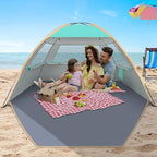 Gorich Beach Tent Sun Shelter for 3/4-5/6-7/8-10 Person with UPF 50＋ UV Protection, Lightweight & Easy Setup Beach Shade Canopy, Portable Beach Shade Tent Beach Cabana