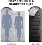 FARLAND Sleeping Bags 30℉ for Adults Teens Kids with Compression Sack Portable and Lightweight for 3-4 Season Camping, Hiking,Waterproof, Backpacking and Outdoors