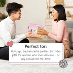 grace & stella Award-Winning Skin Care Set - Gifts for Women - Travel Essentials with Gold Eye Masks, Hyaluronic Acid Serum & Rose Spray, Beauty Gift Set - Birthday & Bachelorette Favors