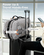 Tolaccea Travel Laptop Backpack, Large Carry on Backpack Flight Approved Convertible Duffle Luggage Bag Daypack Work Business Rucksack Fits 16" Laptop for Men Women 3 Carrying Ways, 40L-50L Expandable