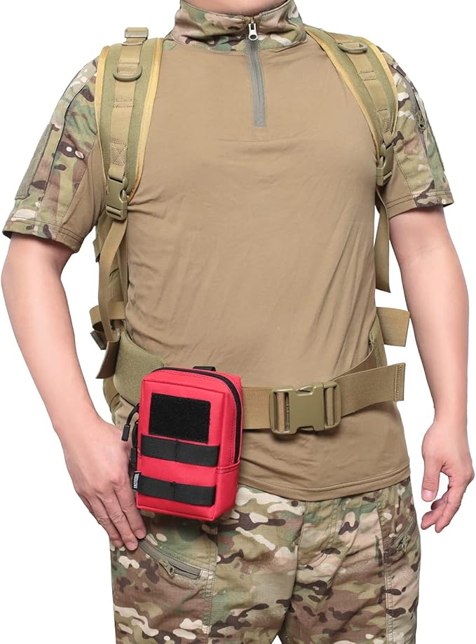 2 Pack Molle Pouches - Tactical Compact Water-Resistant EDC Pouch