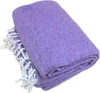Open Road Goods Solid Color Mexican Yoga Blanket – Large Handwoven Throw for Yoga, Beach, Camping or Home – Soft and Durable Cotton Blend