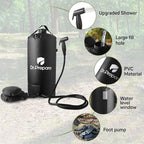 DR.PREPARE Portable Shower for Camping, 4/5 Gallons Camping Shower Bag, Portable Outdoor Shower with Pump for Hiking, Climbing, Pet Cleaning, Car Washing, Beach & Emergency