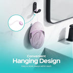 COSLUS Facial Cleansing Brush Face Scrubber : Portable Silicone Waterproof Rechargeable Face Wash Brush, 5 Cleansing Modes, Electric Deep Cleaning for Men & Women, Removing Blackhead (Light Purple)
