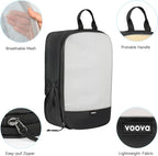 Voova 6 Set Compression Packing Cubes, Travel Accessories Expandable Packing Organizer Bags Set for Carry on Suitcase, Durable Luggage Packing Cubes for Travel Essentials, Black