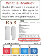 Naturehike Ultralight Inflatable Sleeping Pad -R-Value 5.8 withstands -20°C 8 Layers and Aluminum Film Insulation，for Camping, Backpacking, Hiking, with Inflatable Bag