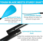 SUP Paddle – 4-Piece Adjustable Kayak Oar, Detachable Aluminum Alloy Paddle Board Paddles, Floating Carbon Fiber Textured Blade, Lightweight & Durable with Stretchable Leash