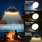 Camping Lantern 10500mAh Rechargeable Battery, 32W Ultra Bright LED Hanging Light with 3 Modes, Waterproof Portable Tent Lighting for Outdoor Emergency & Hiking