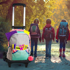Generic Backpack Trolley Rolling Cart Backpack Hand Truck Telescopic Rod Luggage Cart Travel Trolley for Backpack Boxes Schoolbag, Men