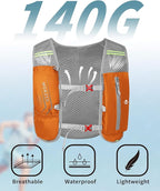 Running Hydration Vest with a 2L Water Bladder, Hydration Pack Lightweight Water Backpack for Running Hiking Cycling Marathon Trail for Men Women