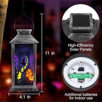 Halloween Decorations Outdoor,Halloween Hanging Decorations,Solar Lantern,Decor for Home Outside Porch Garden Yard Lawn Party Decorations（Ghost Witch Pumpkin）