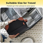 Vorspack Large Travel Toiletry Bag - Hanging Toiletry Bag for Men Water Resistant Canvas Shaving Bag with Large Capacity for Home Travel - Black